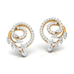 Spiraling Pear Earrings