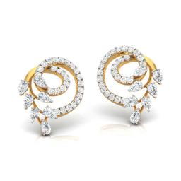 Spiraling Pear Earrings