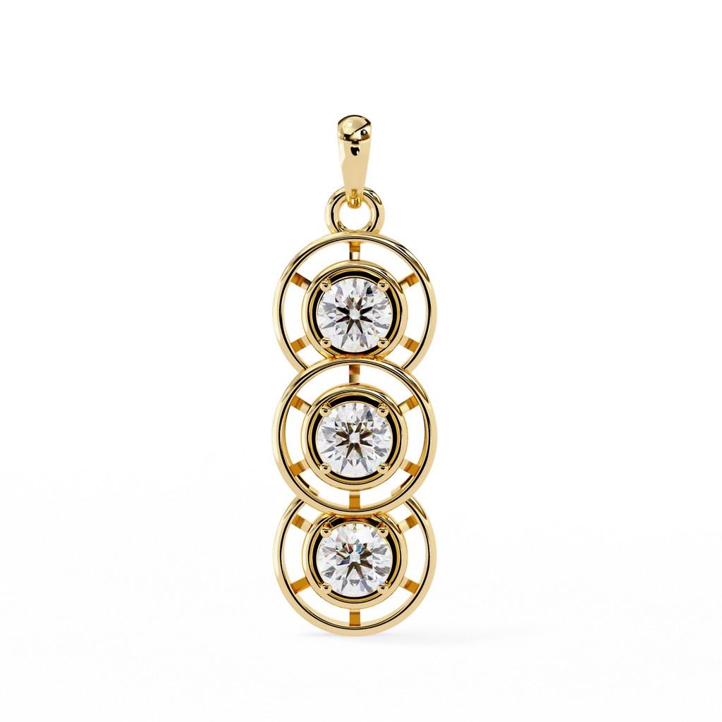Triveni Solitaire Pendant
