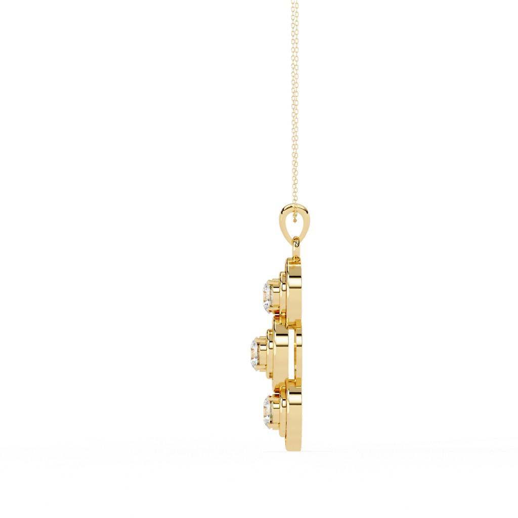 Triveni Solitaire Pendant