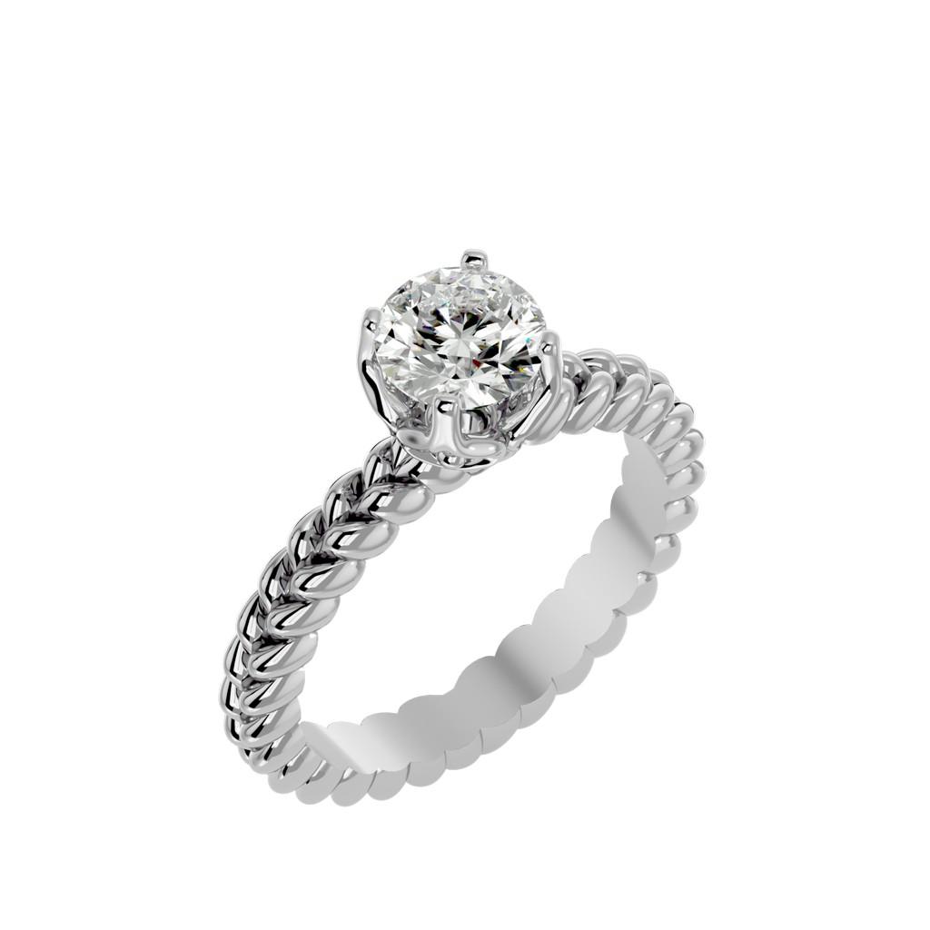 Twisted Radiance Solitaire Ring
