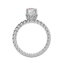 Twisted Radiance Solitaire Ring