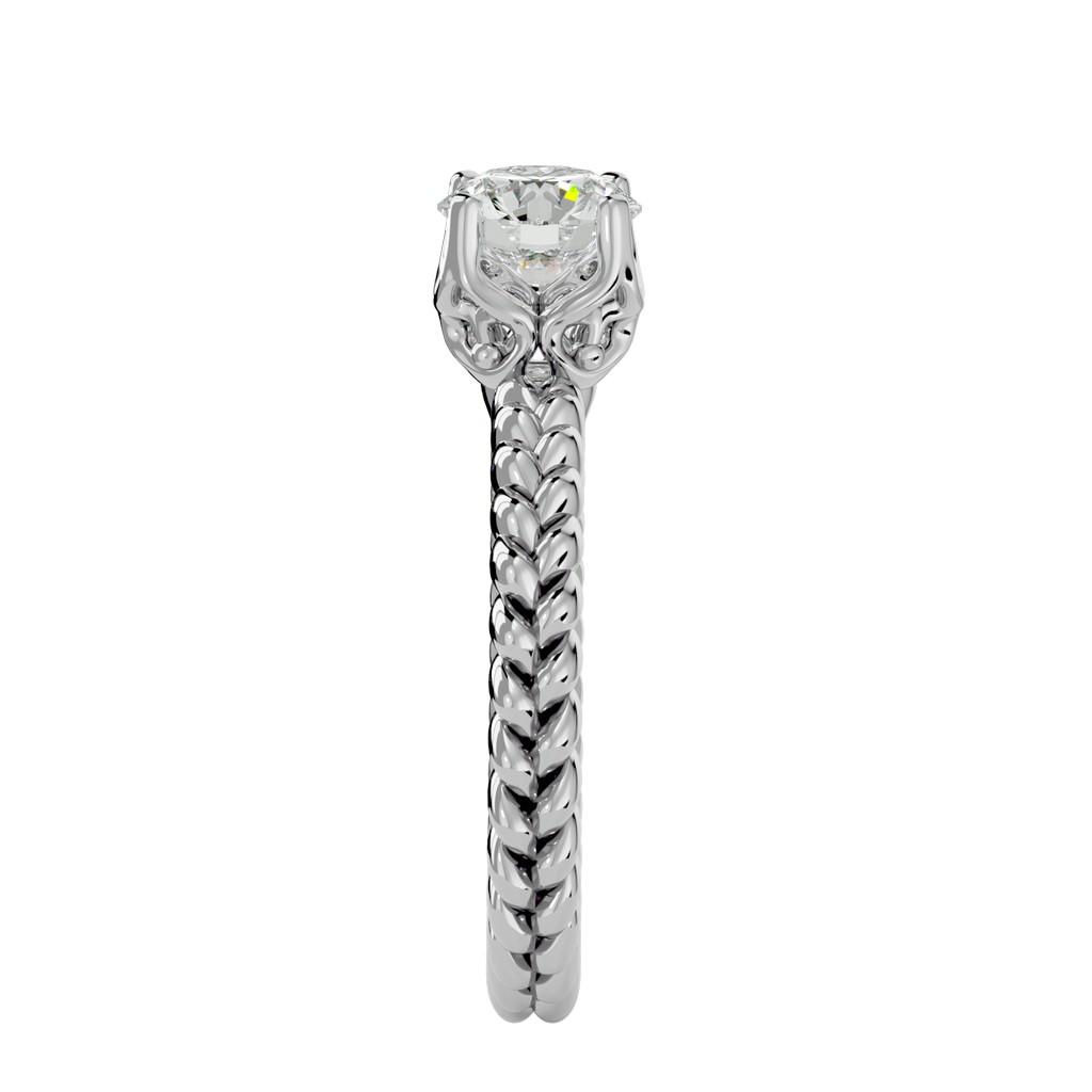 Twisted Radiance Solitaire Ring