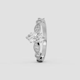 Vintage Marquise Solitaire Ring