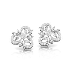 Vyom Floral Cluster Earrings