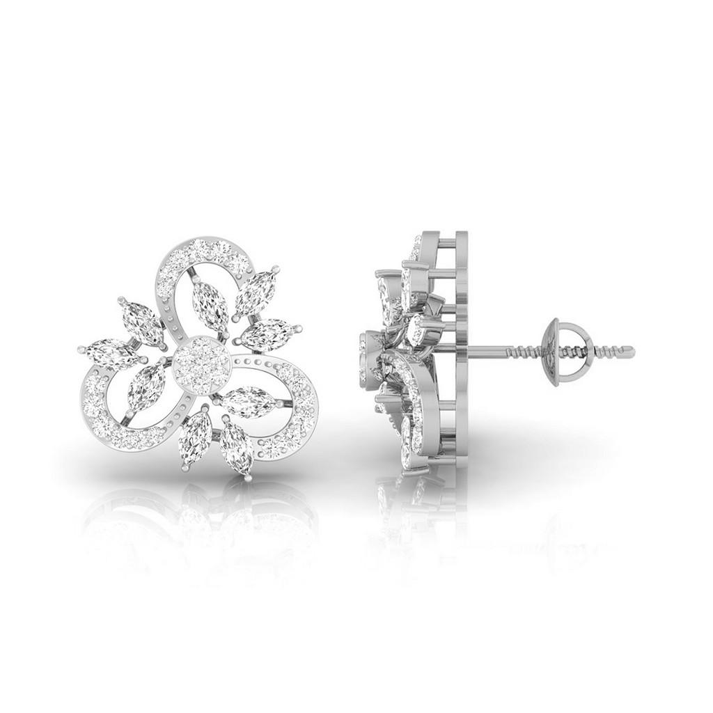 Vyom Floral Cluster Earrings