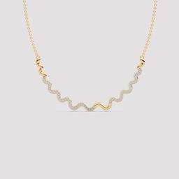 Wave Diamond Necklace