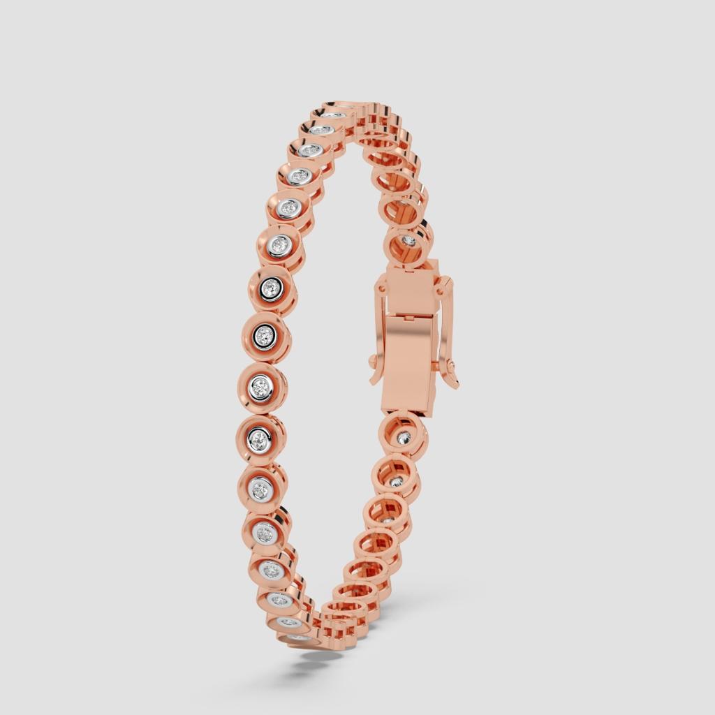 Zyra Bezel Diamond Bracelet