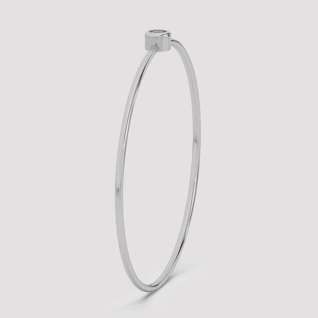 Zyra Round Diamond Bangle