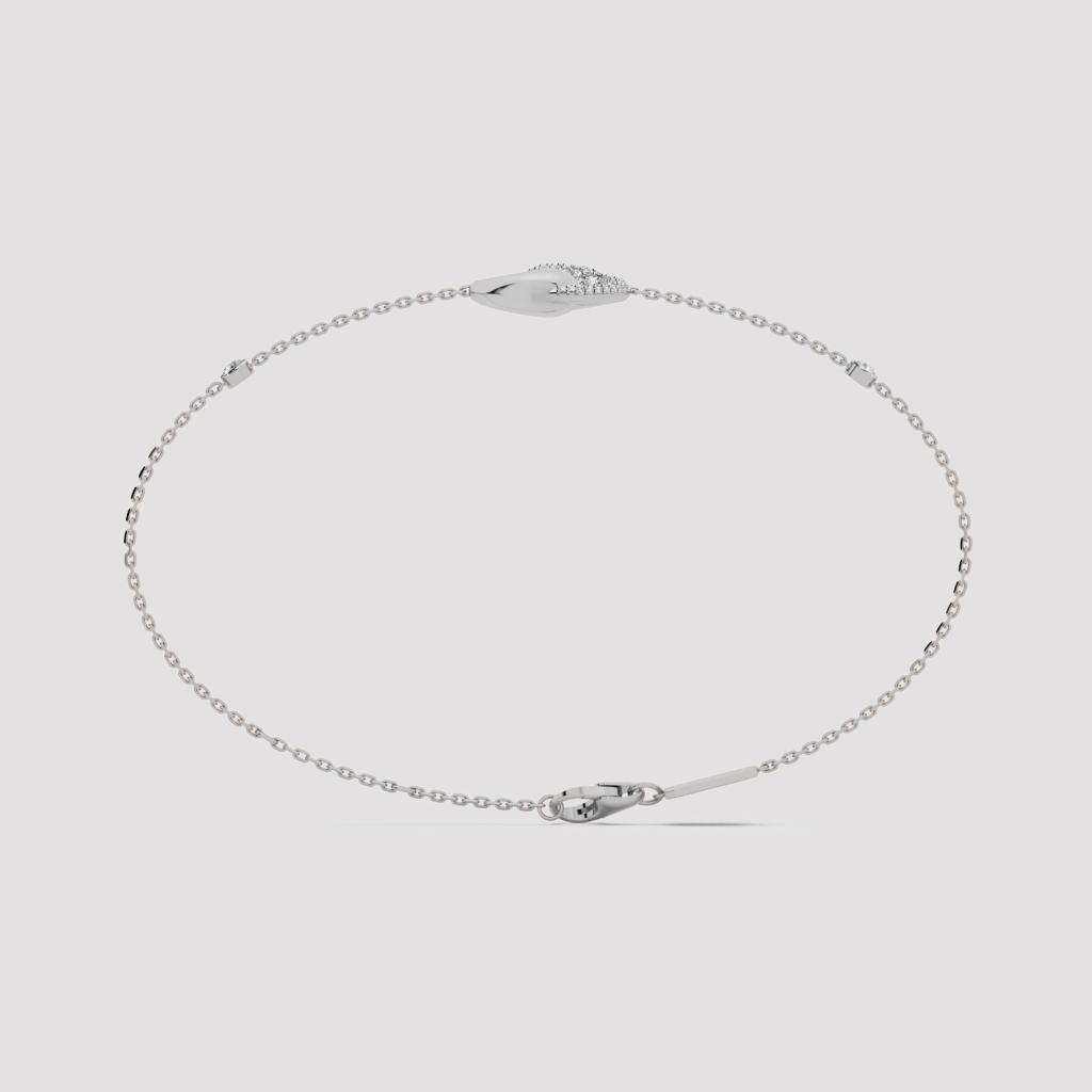 Zyra Yin-Yang Diamond Slider Bracelet