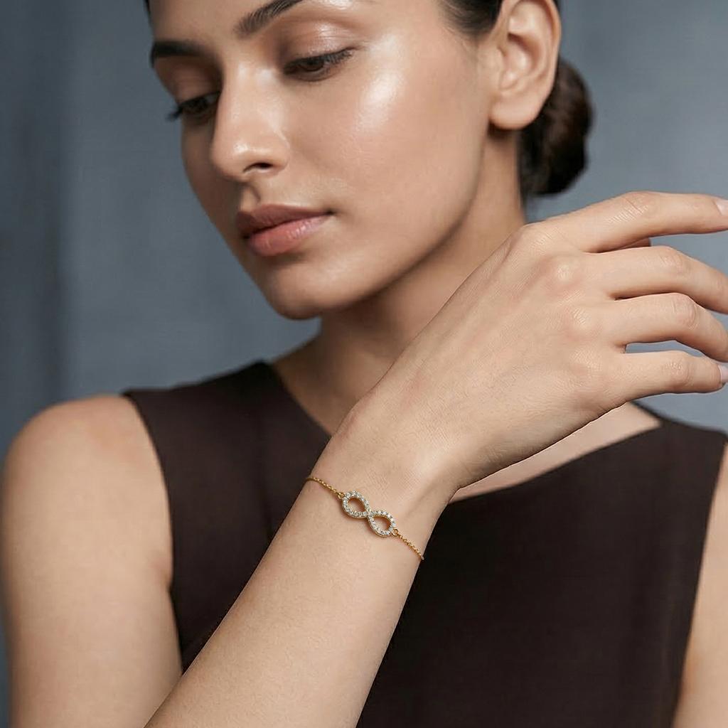 Eternity Infinity Diamond Bracelet