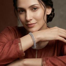 Floral Cluster Diamond Bracelet